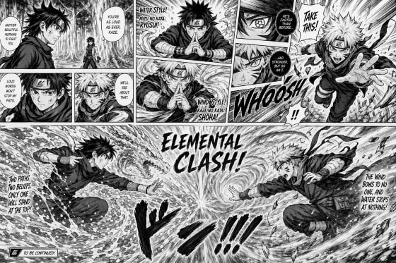 由简单文字提示生成的日式漫画页面