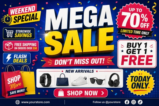 海报设计示例，展示更清晰的标题布局和更稳定的文字排版